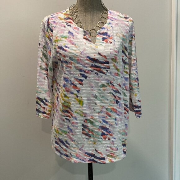 Tribal Multi-Color Sleeved Tee Size Large - Picture 3 of 15